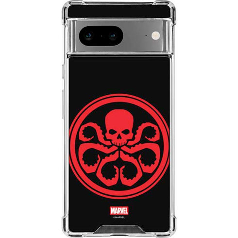 Marvel Captain America Hydra Symbol Google Pixel 8a Clear Case